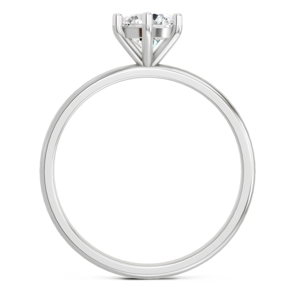 Sparkles 6 Prong Solitaire Ring 0.75 Carat Diamond