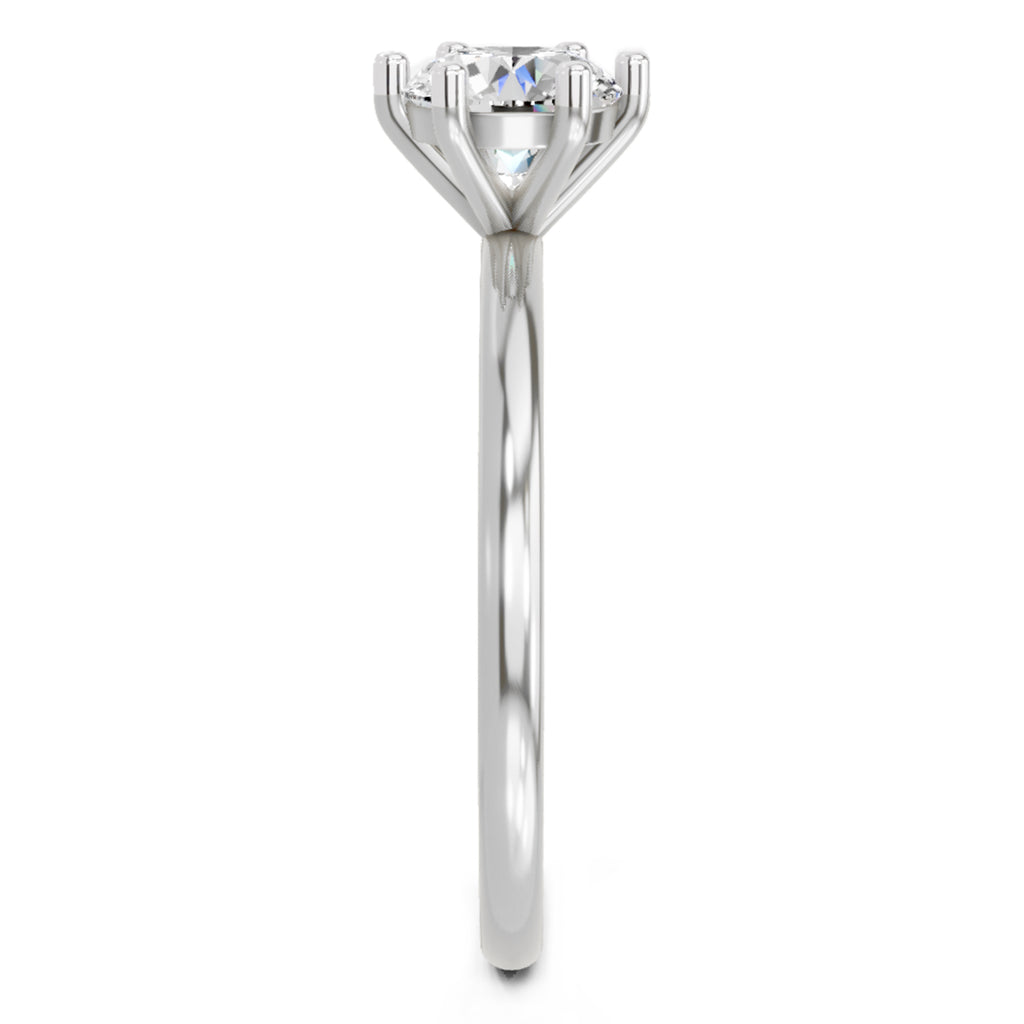 Sparkles 6 Prong Solitaire Ring 0.75 Carat Diamond