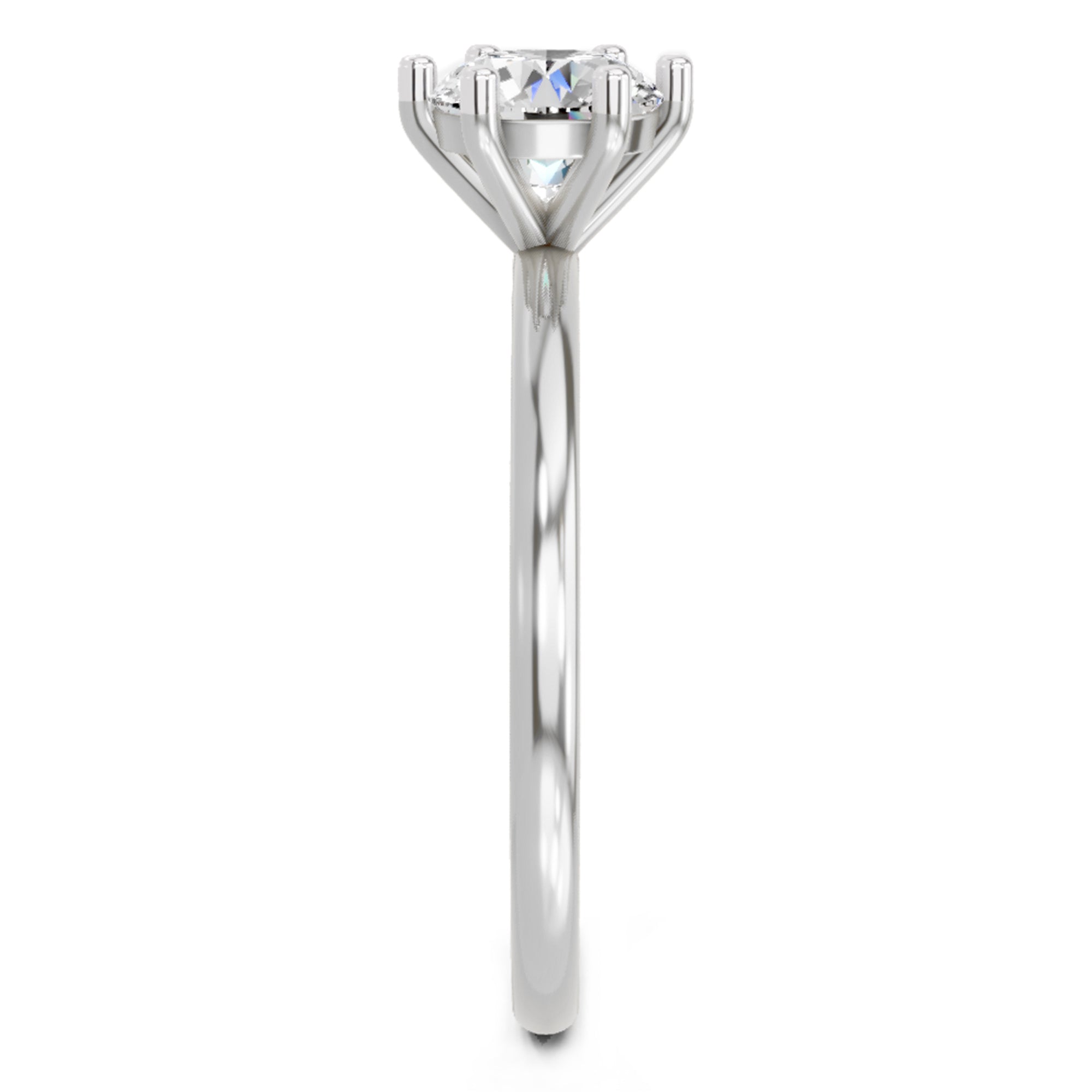 Sparkles 6 Prong Solitaire Ring 0.75 Carat Diamond