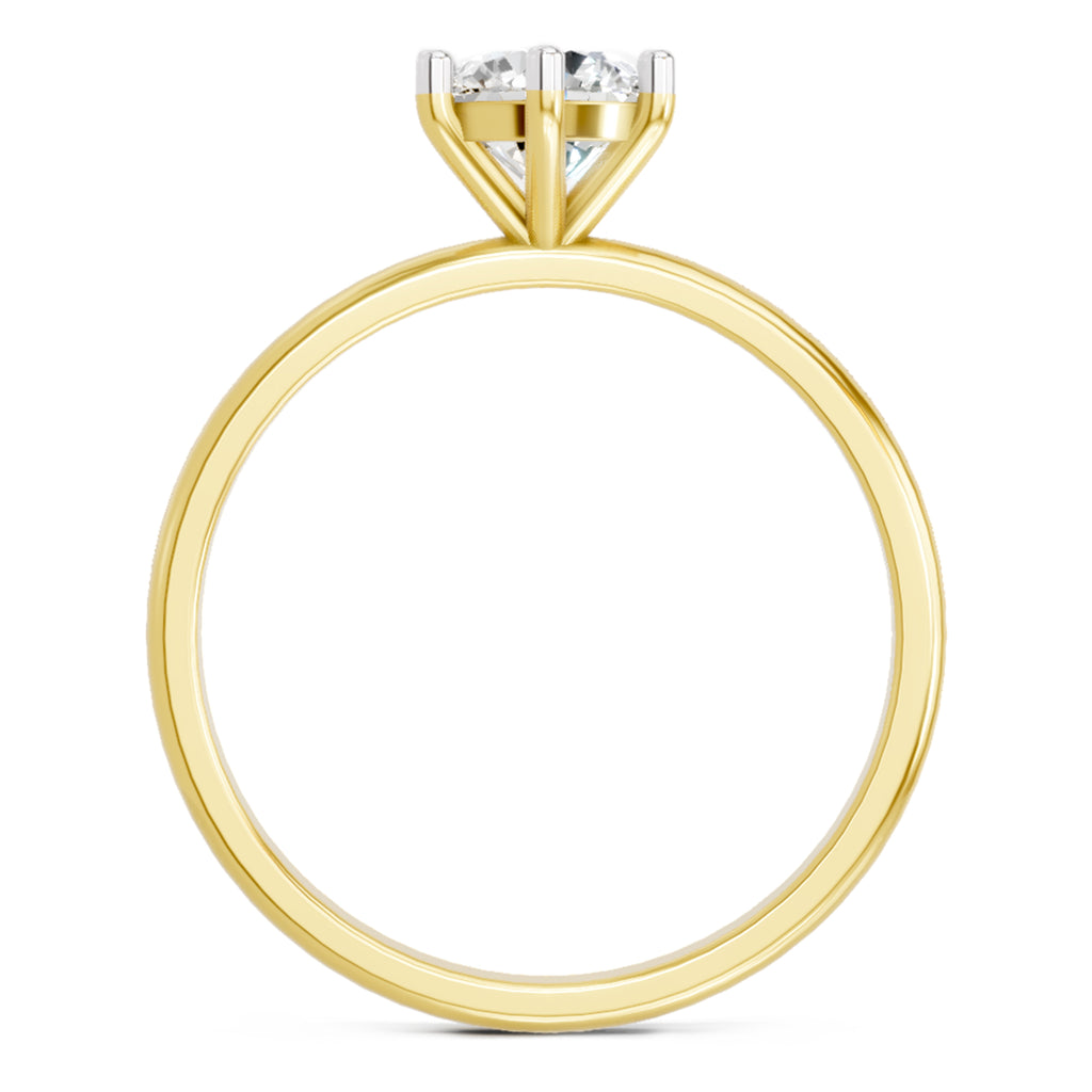 Sparkles 6 Prong Solitaire Ring 0.75 Carat Diamond