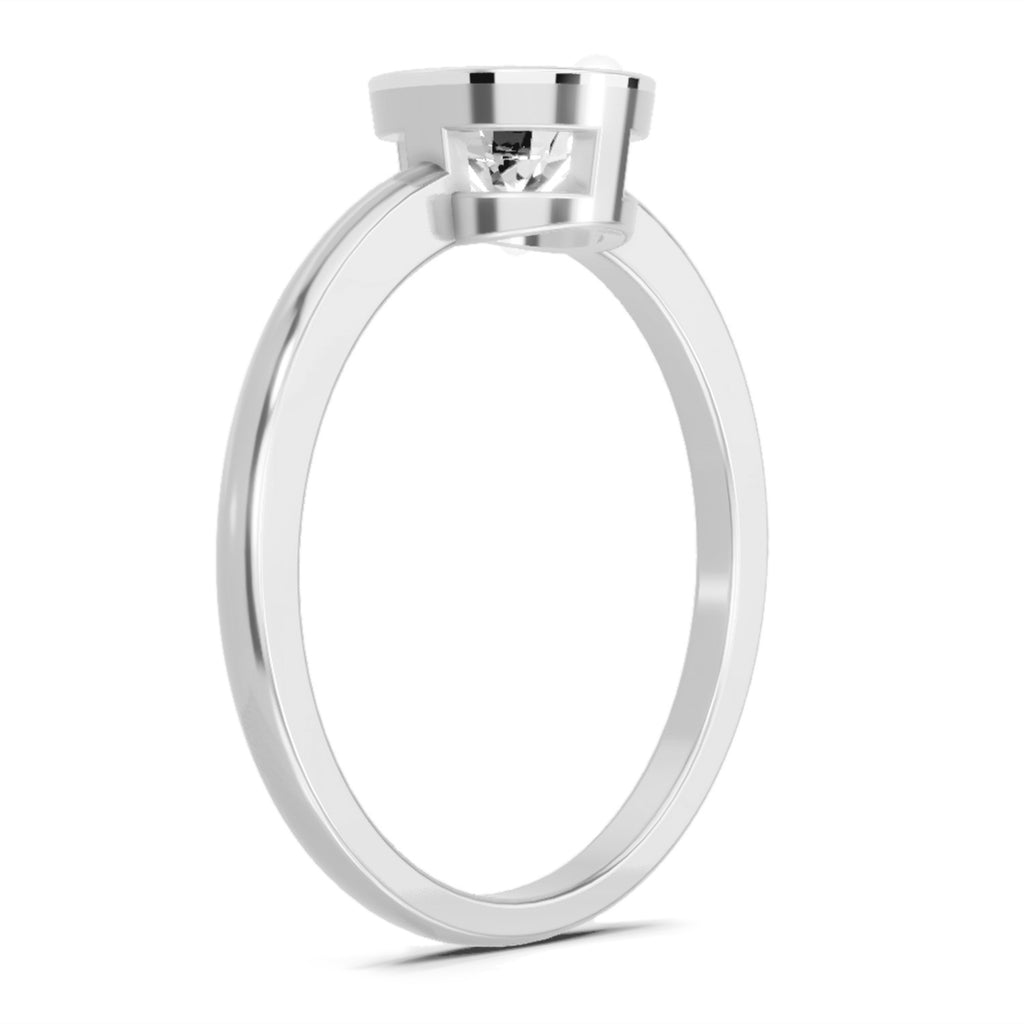 Sparkles Bezel Solitaire Ring 0.75 Carat Diamond