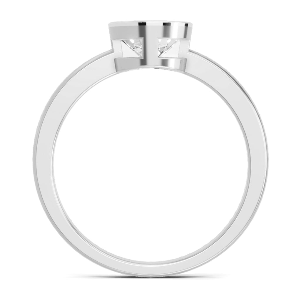 Sparkles Bezel Solitaire Ring 0.75 Carat Diamond