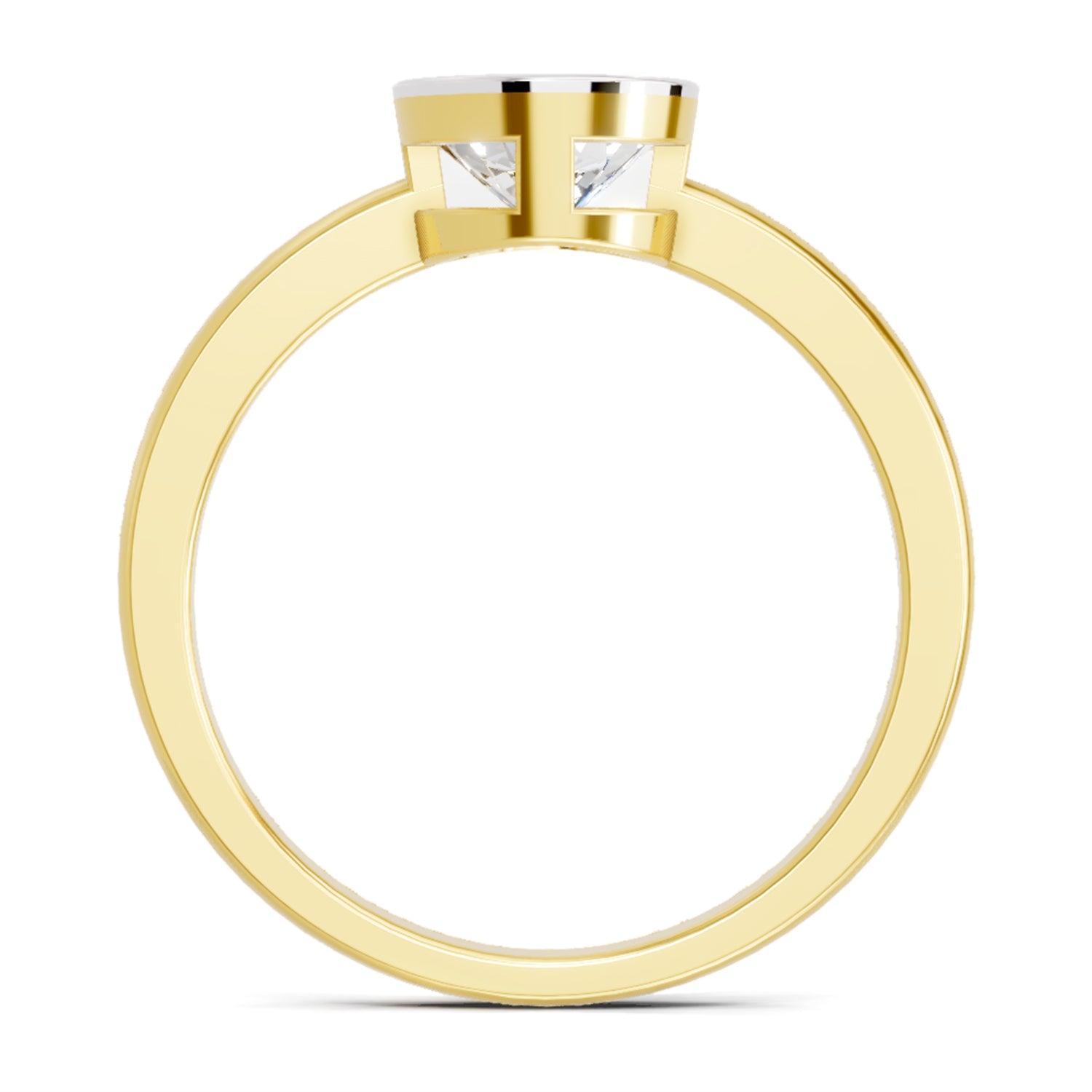 Sparkles Bezel Solitaire Ring 0.75 Carat Diamond