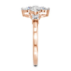 Sparkles Four Stone Cluster Ring 0.87 Carat