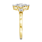 Sparkles Four Stone Cluster Ring 0.87 Carat