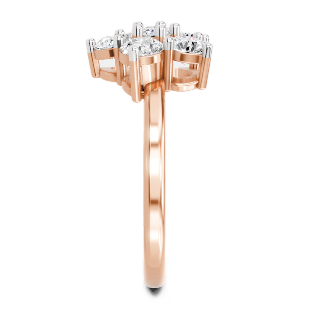 1.13 Carat Floral Ring FG VS Diamond