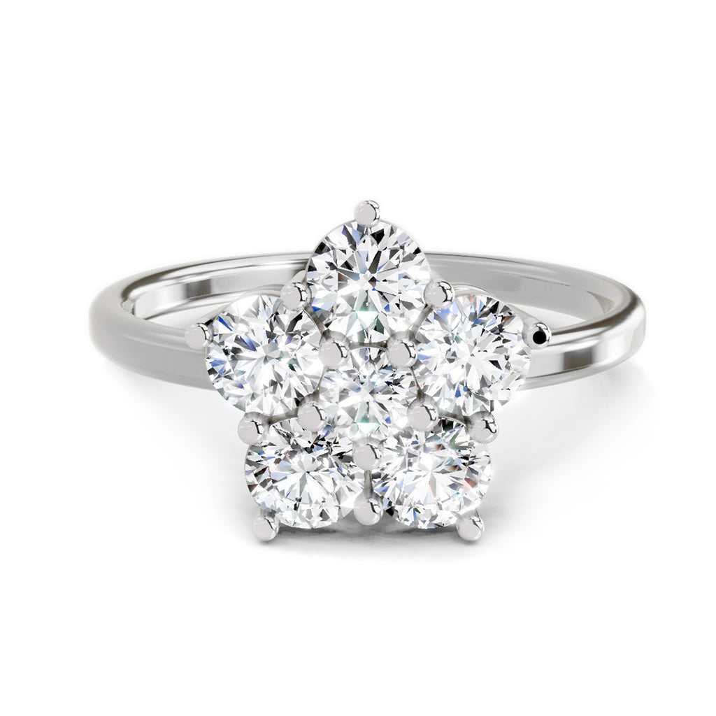1.13 Carat Floral Ring FG VS Diamond