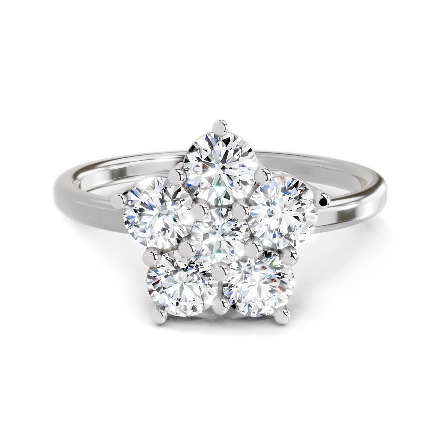 1.13 Carat Floral Ring FG VS Diamond