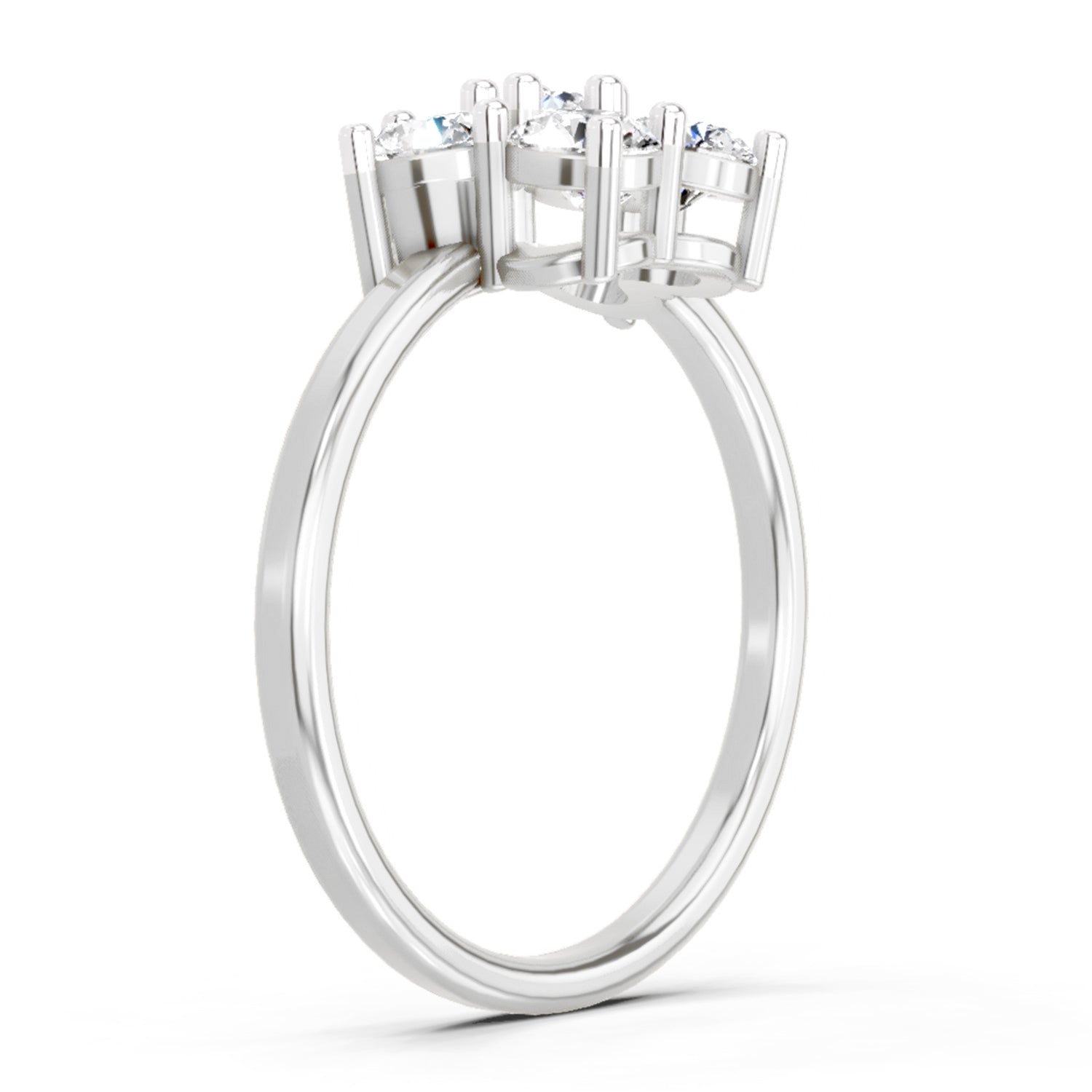 1.13 Carat Floral Ring FG VS Diamond