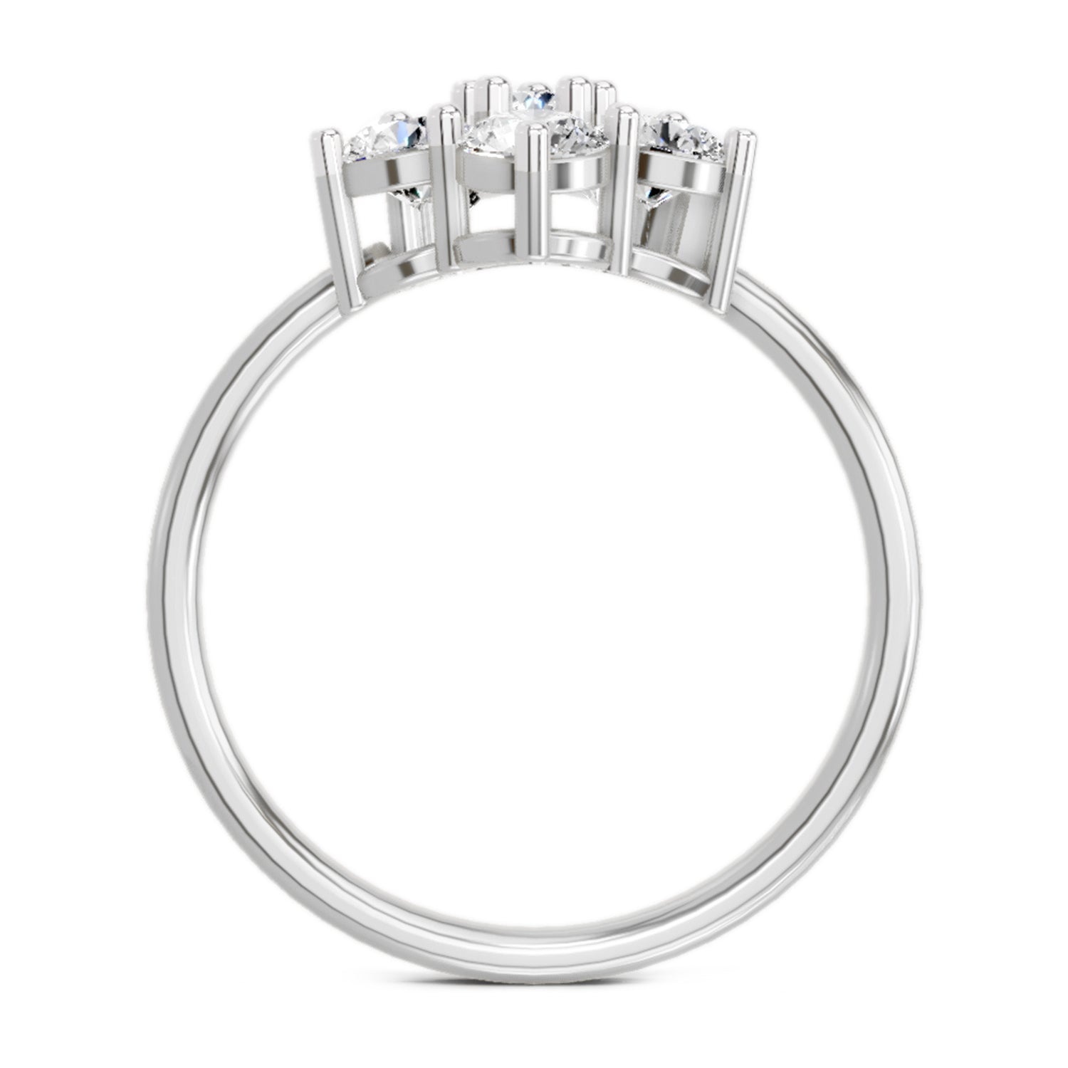 1.13 Carat Floral Ring FG VS Diamond