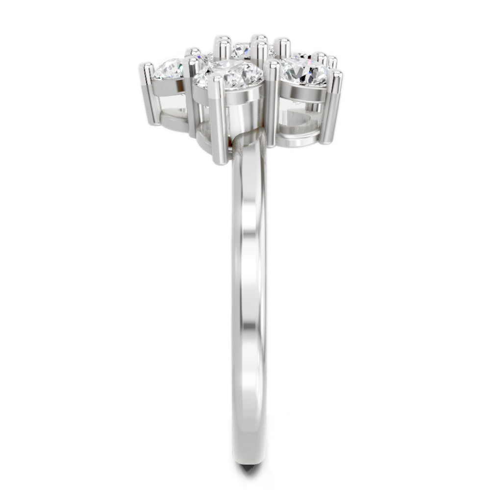 1.13 Carat Floral Ring FG VS Diamond