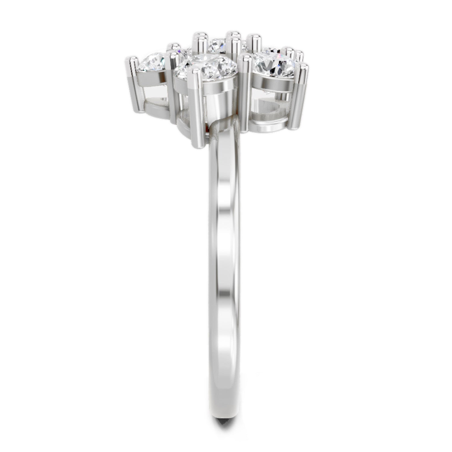 1.13 Carat Floral Ring FG VS Diamond