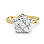 1.13 Carat Floral Ring FG VS Diamond