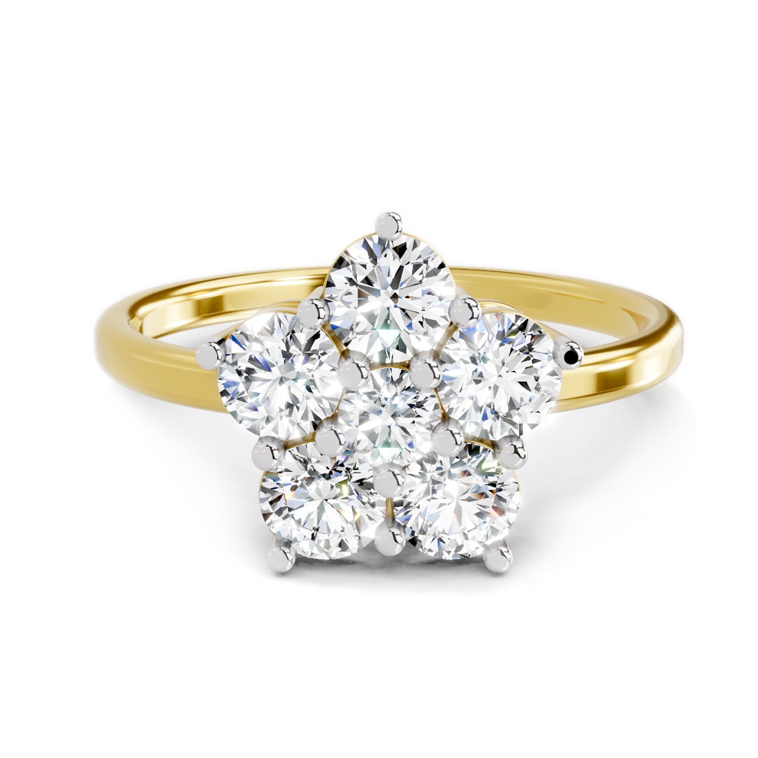 1.13 Carat Floral Ring FG VS Diamond