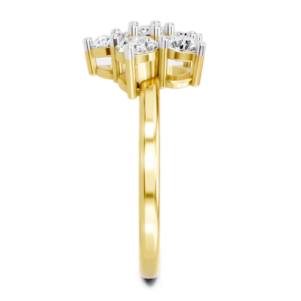 1.13 Carat Floral Ring FG VS Diamond