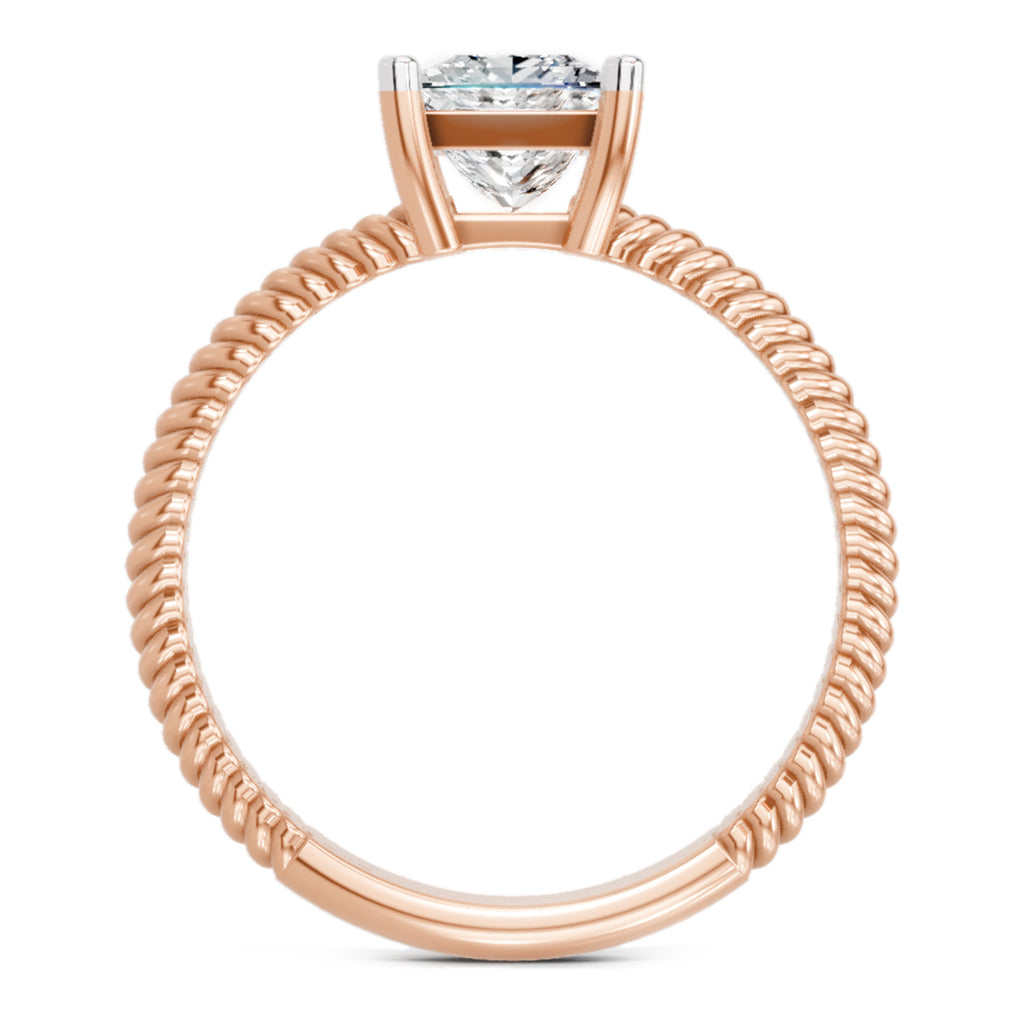 1 Carat Square Ring FG VS Diamond