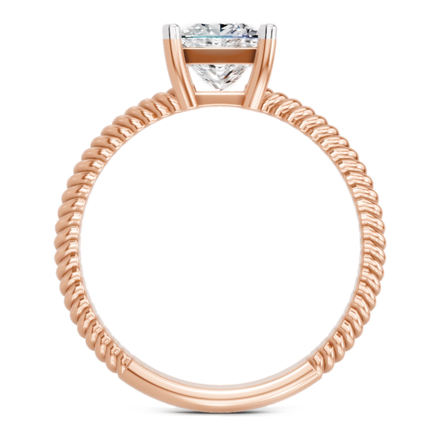 1 Carat Square Ring FG VS Diamond