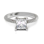 1 Carat Square Ring FG VS Diamond