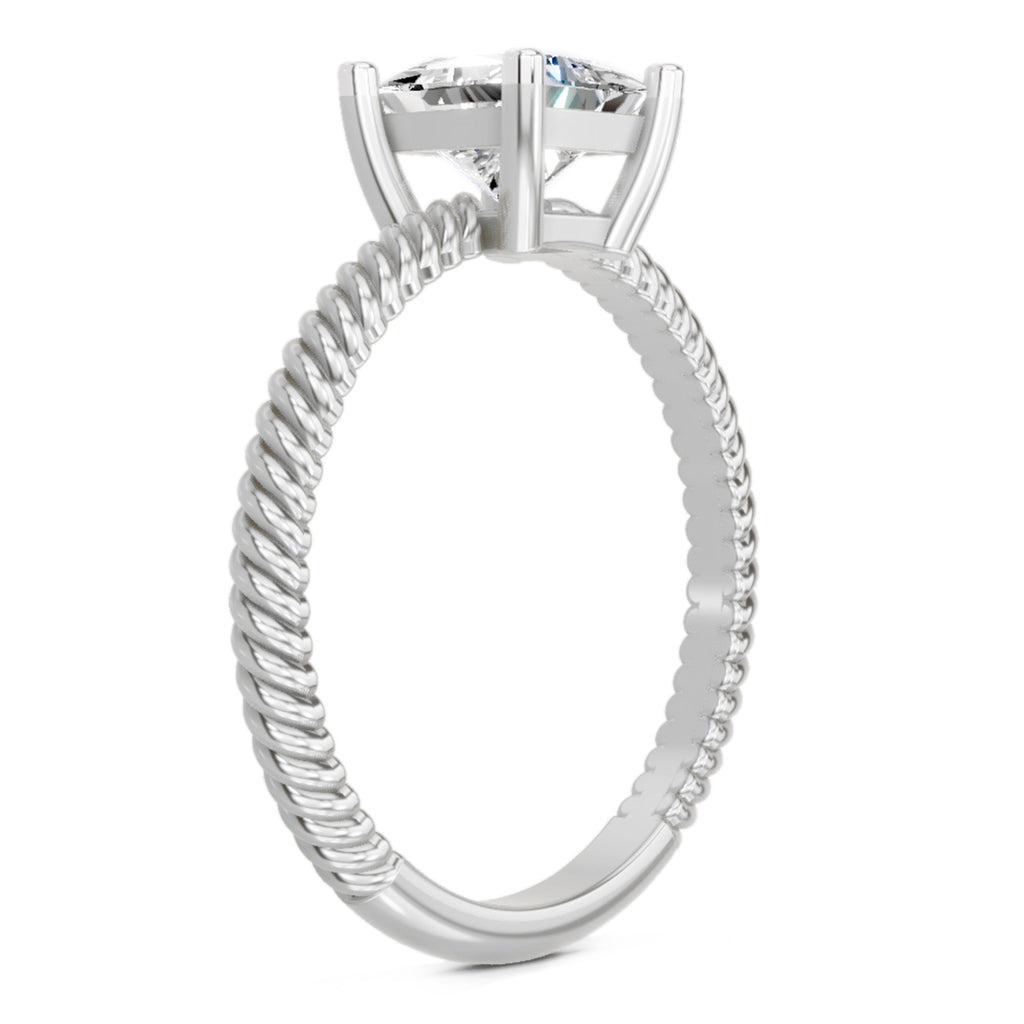 1 Carat Square Ring FG VS Diamond