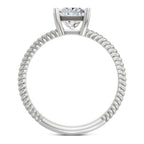1 Carat Square Ring FG VS Diamond