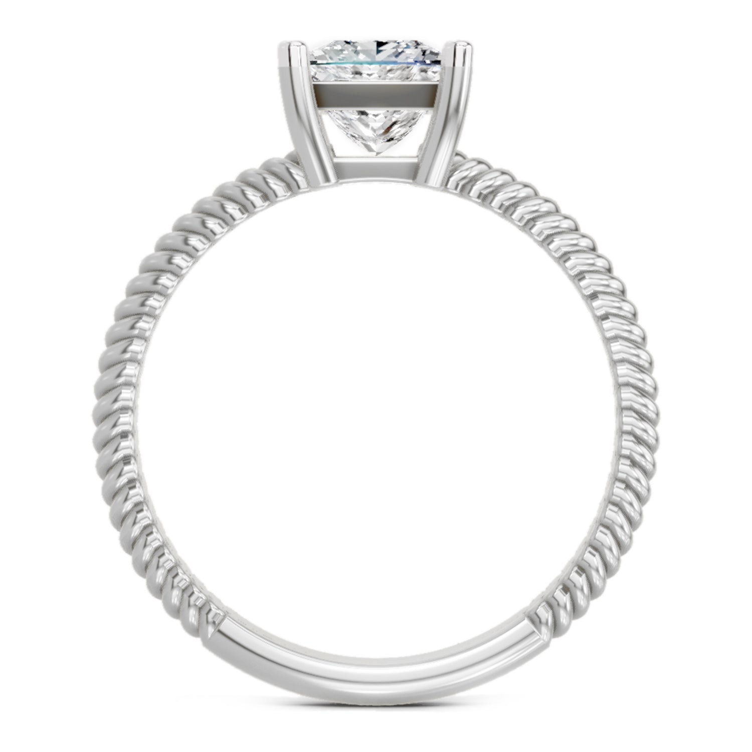 1 Carat Square Ring FG VS Diamond