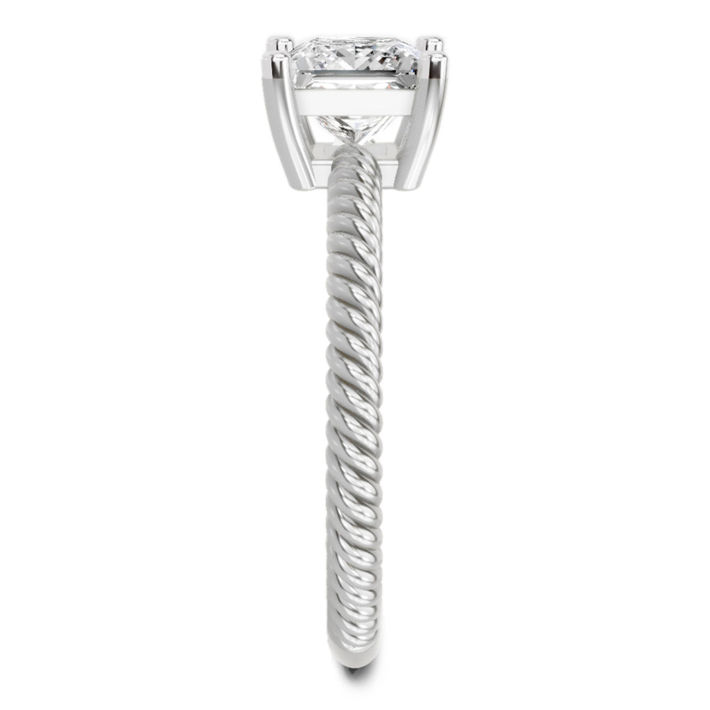 1 Carat Square Ring FG VS Diamond
