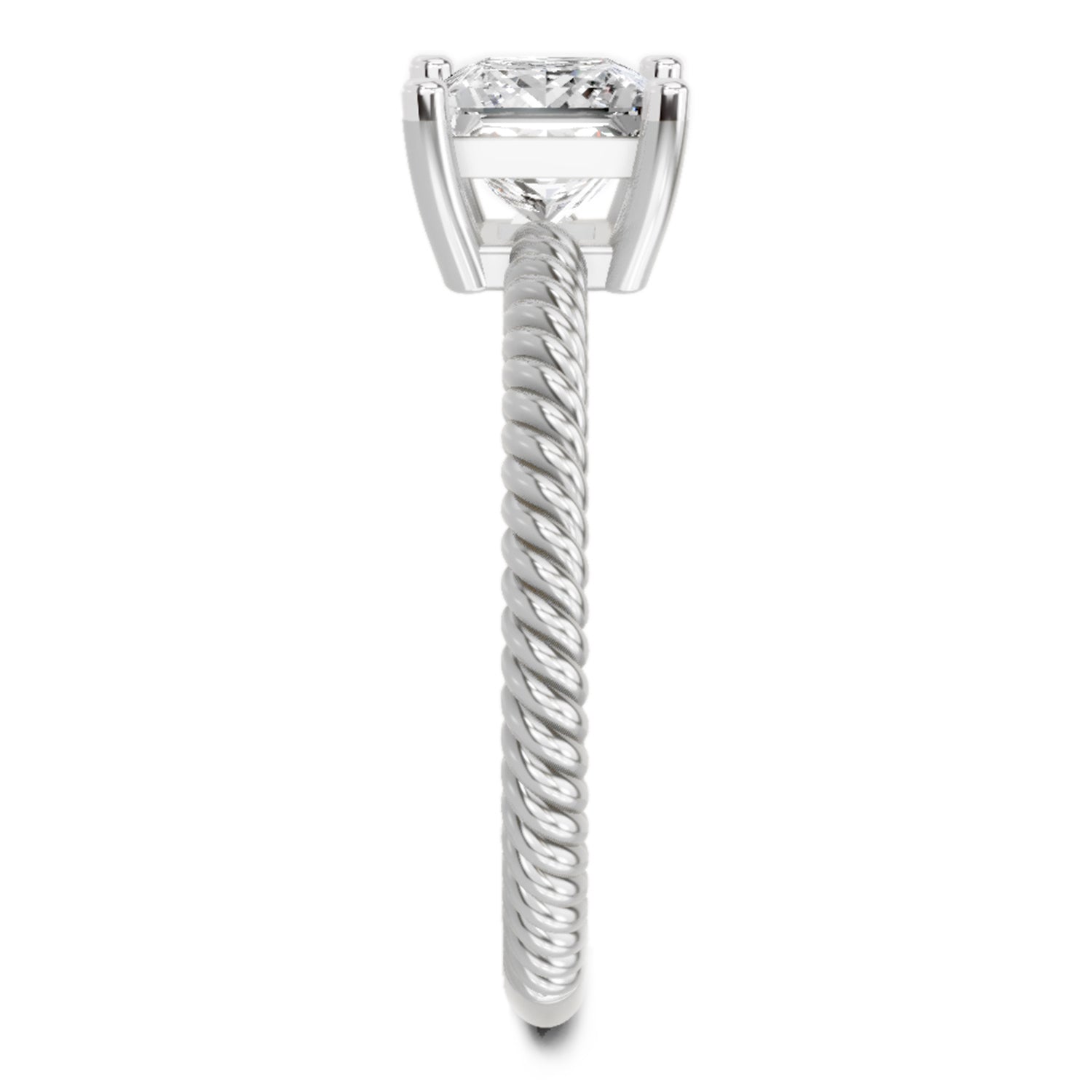 1 Carat Square Ring FG VS Diamond