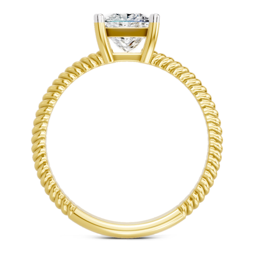 1 Carat Square Ring FG VS Diamond