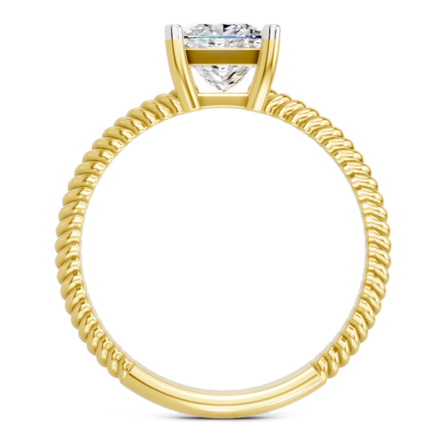 1 Carat Square Ring FG VS Diamond