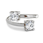 1 Carat Twin Solitaire Diamond Engagement Ring