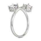 1 Carat Twin Solitaire Diamond Engagement Ring