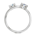 1 Carat Twin Solitaire Diamond Engagement Ring