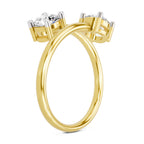 1 Carat Twin Solitaire Diamond Engagement Ring