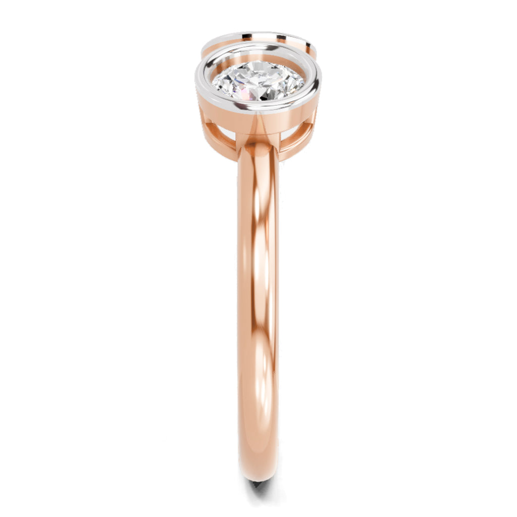 Sparkles 2 Stone Open Ring 0.78 Carat Diamond