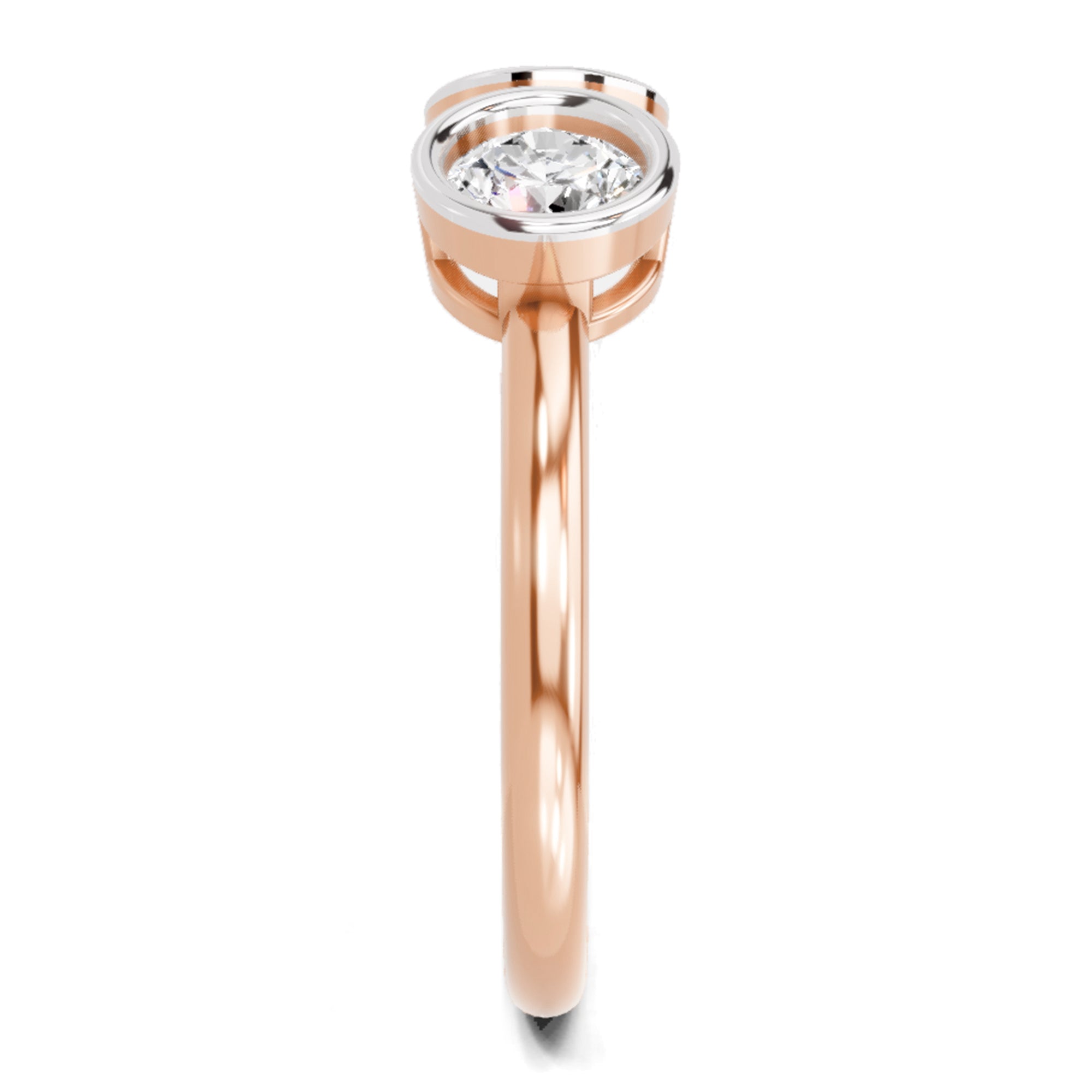 Sparkles 2 Stone Open Ring 0.78 Carat Diamond