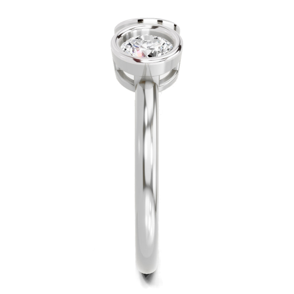 Sparkles 2 Stone Open Ring 0.78 Carat Diamond
