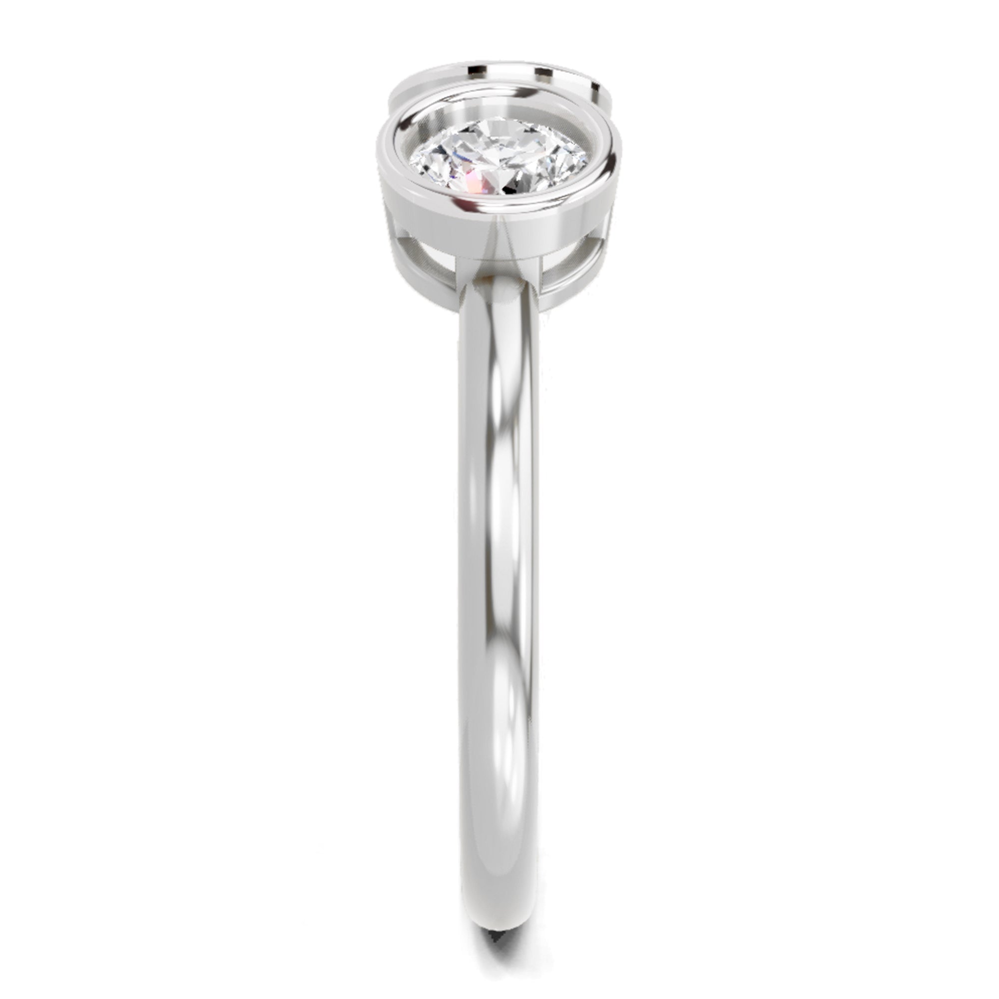 Sparkles 2 Stone Open Ring 0.78 Carat Diamond