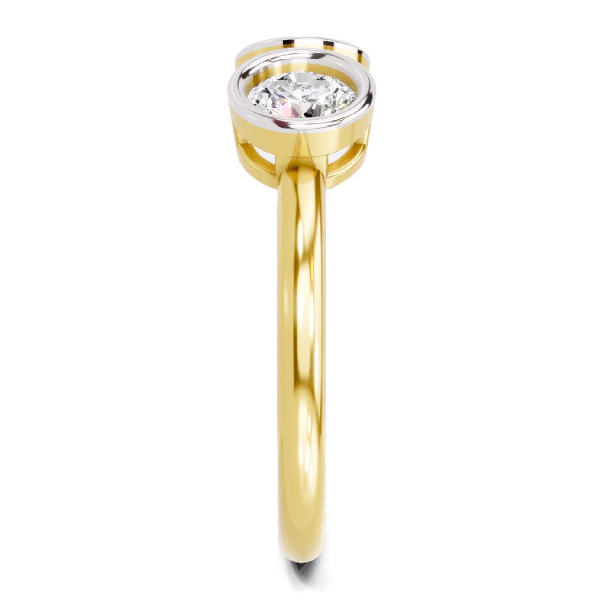 Sparkles 2 Stone Open Ring 0.78 Carat Diamond