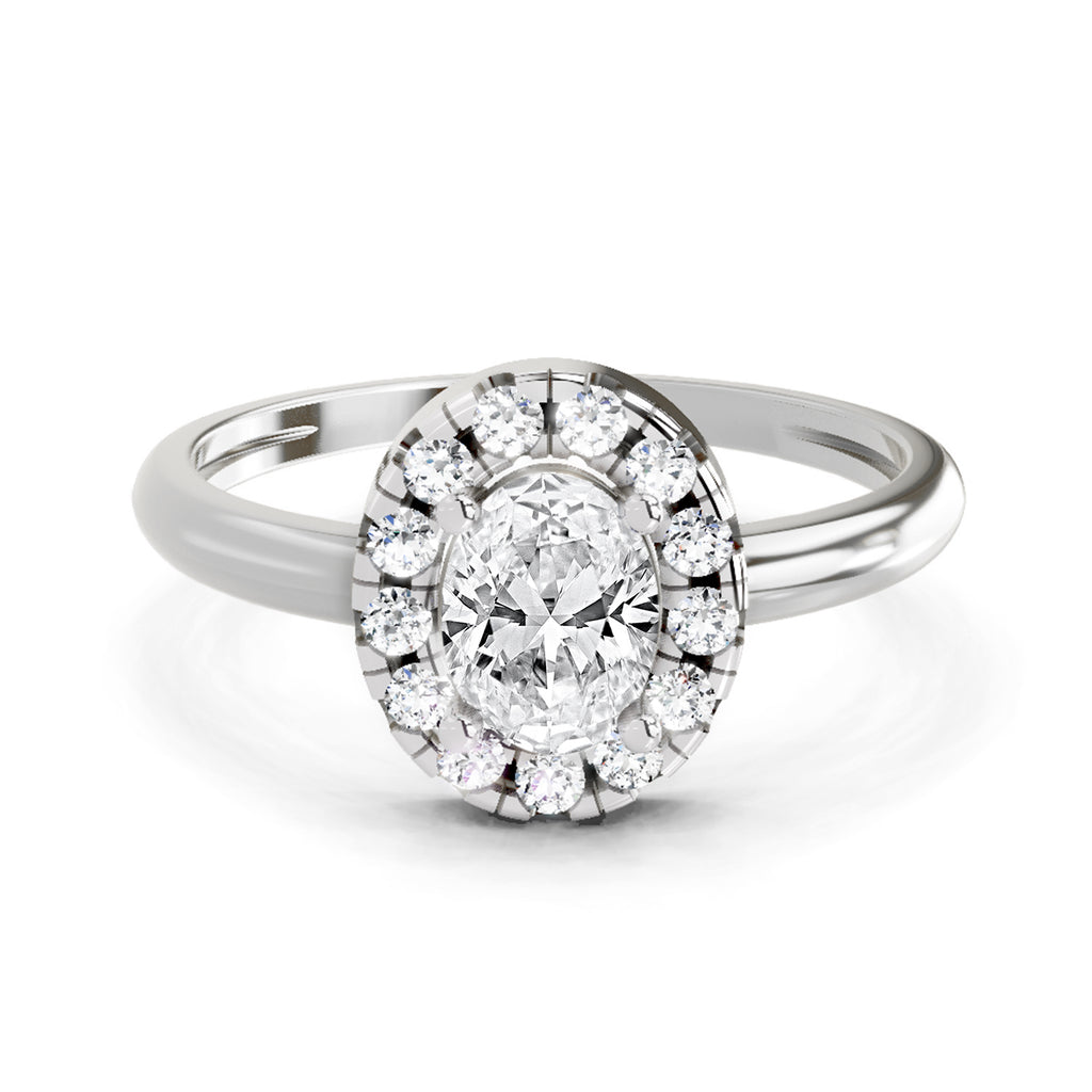 Ring 0.75 Carat Oval Shape Diamond