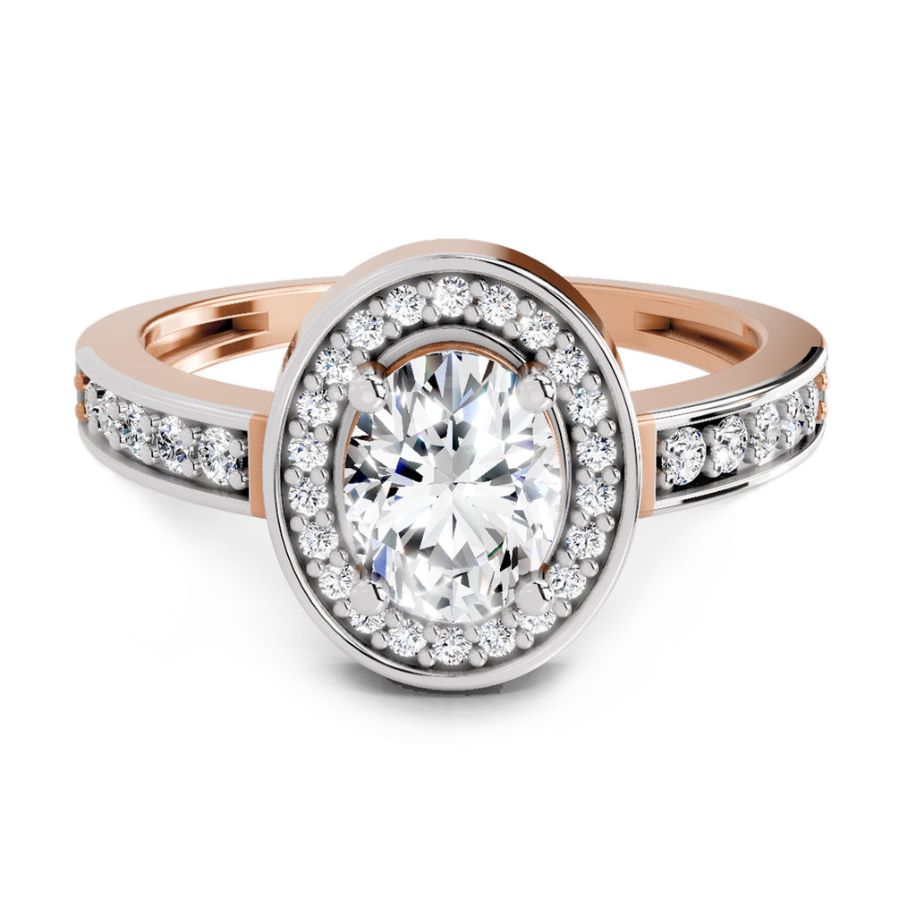 1.1 Carat Oval Ring FG VS Diamond