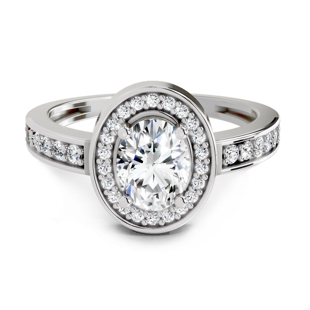 1.1 Carat Oval Ring FG VS Diamond