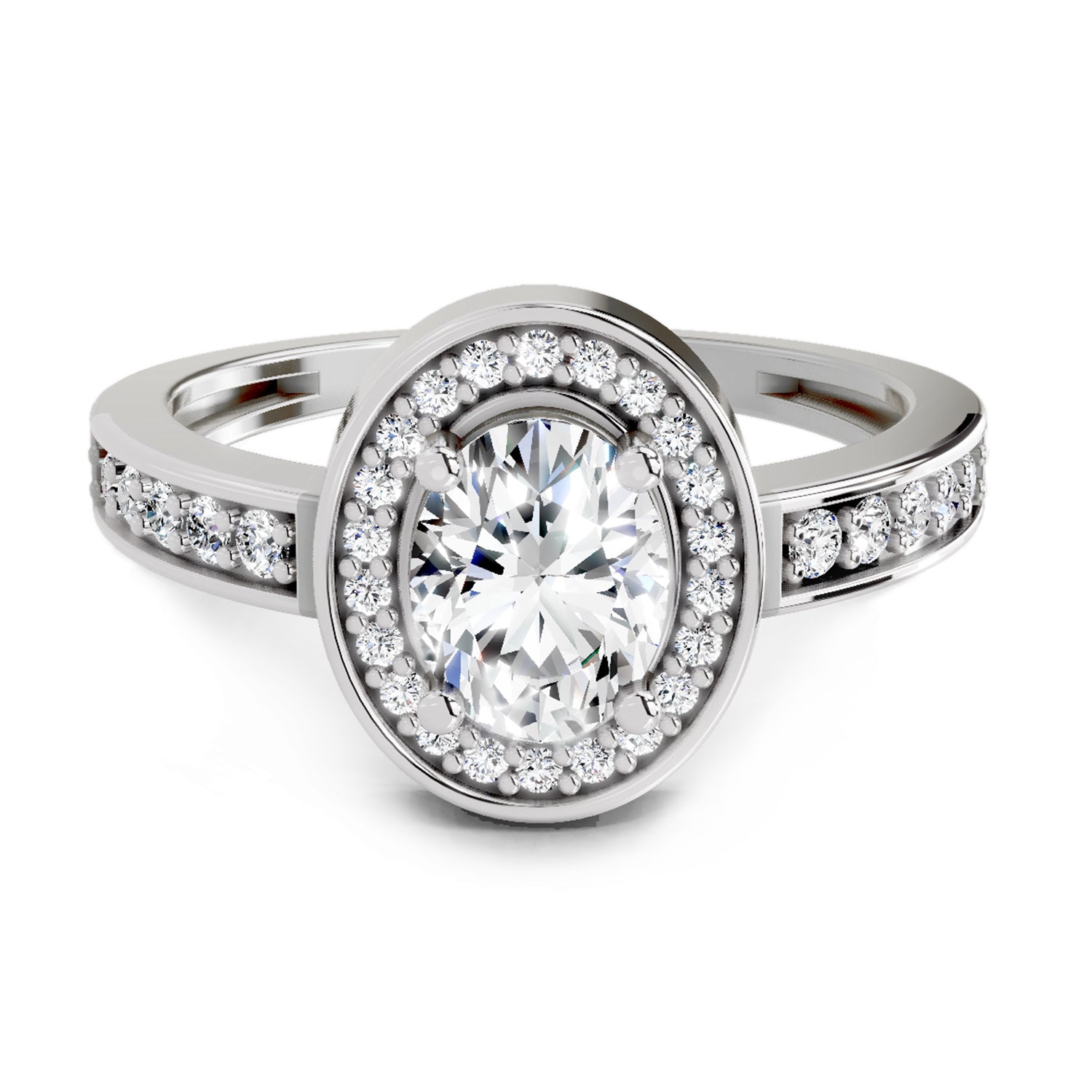 1.1 Carat Oval Ring FG VS Diamond