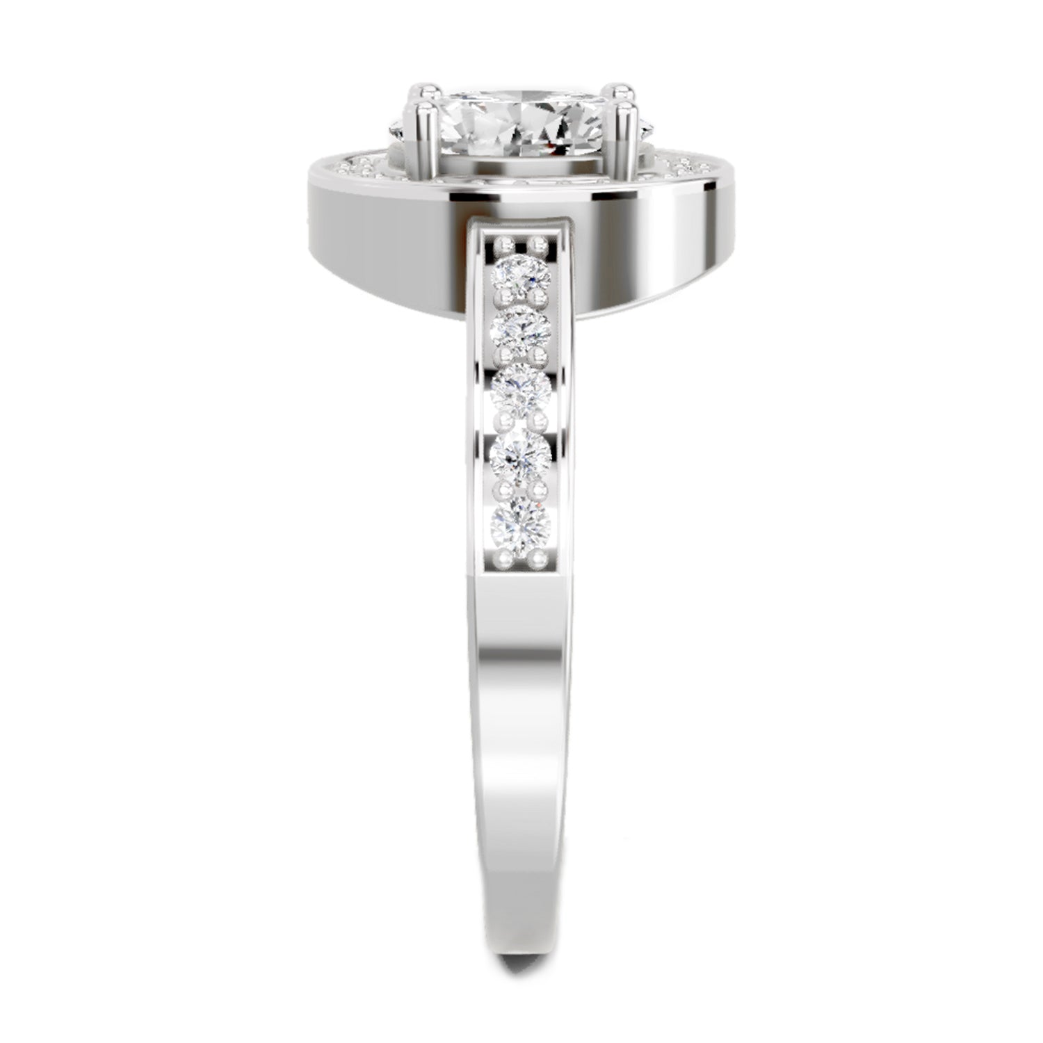 1.1 Carat Oval Ring FG VS Diamond