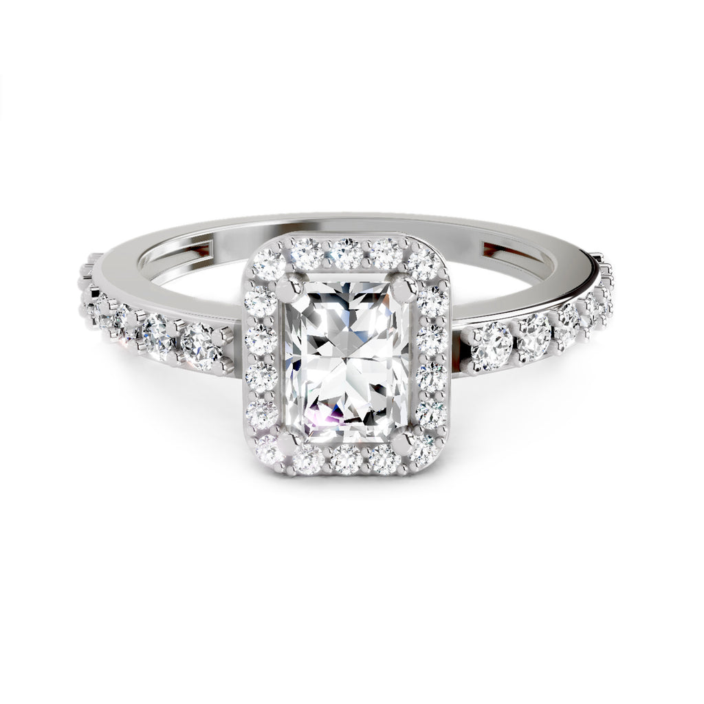 1.23 Carat Square Ring FG VS Diamond