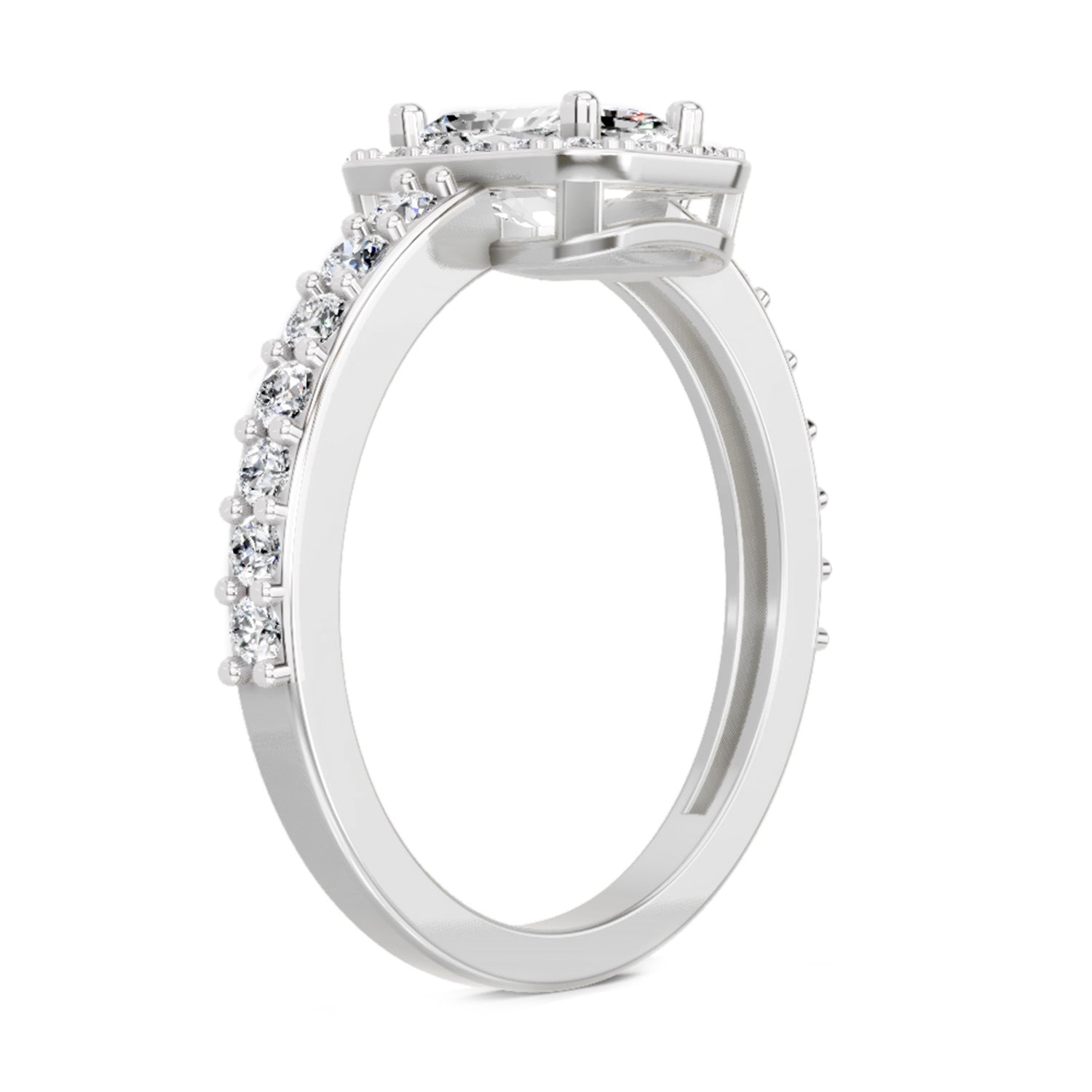 1.23 Carat Square Ring FG VS Diamond