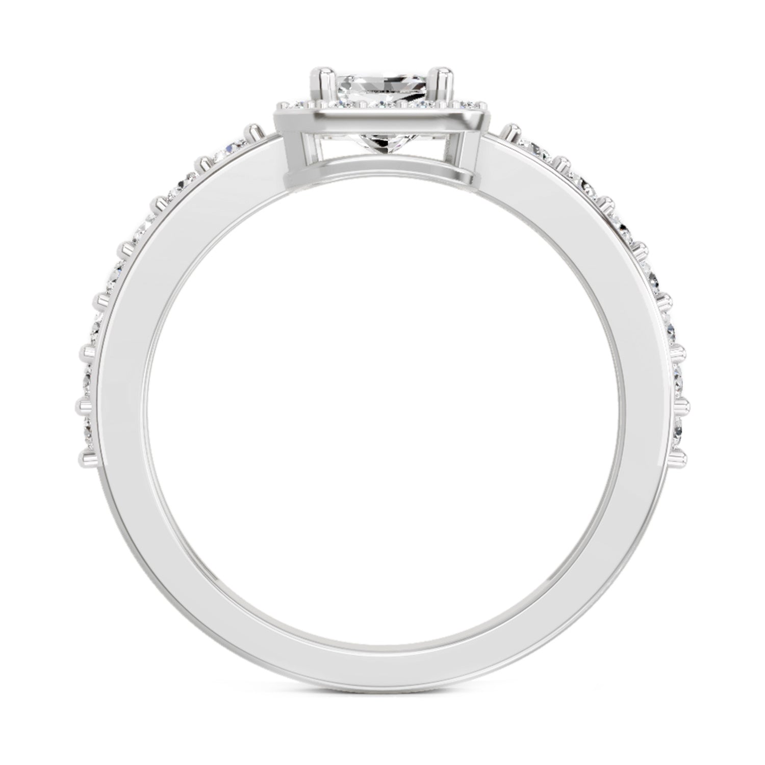 1.23 Carat Square Ring FG VS Diamond