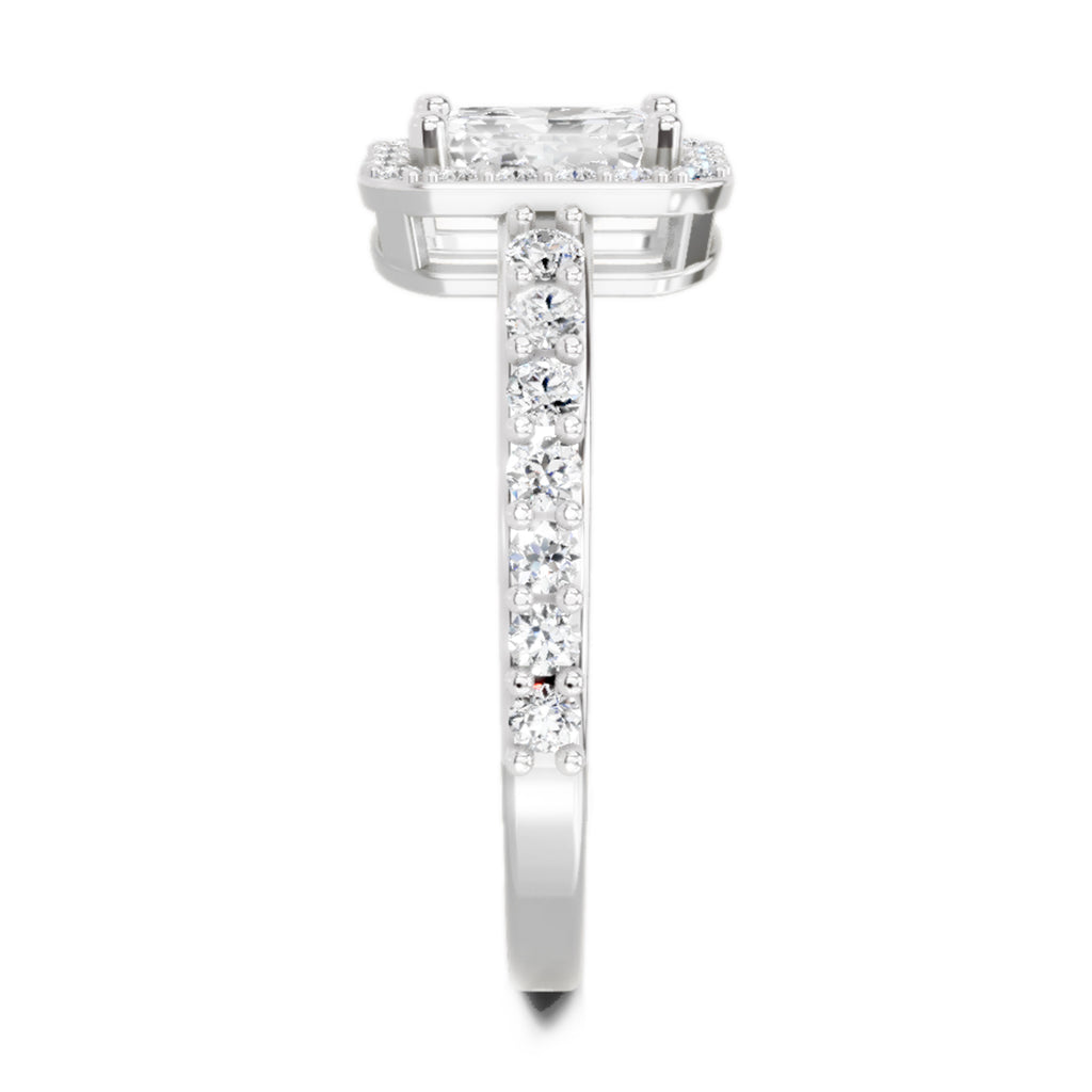 1.23 Carat Square Ring FG VS Diamond