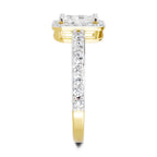 1.23 Carat Square Ring FG VS Diamond