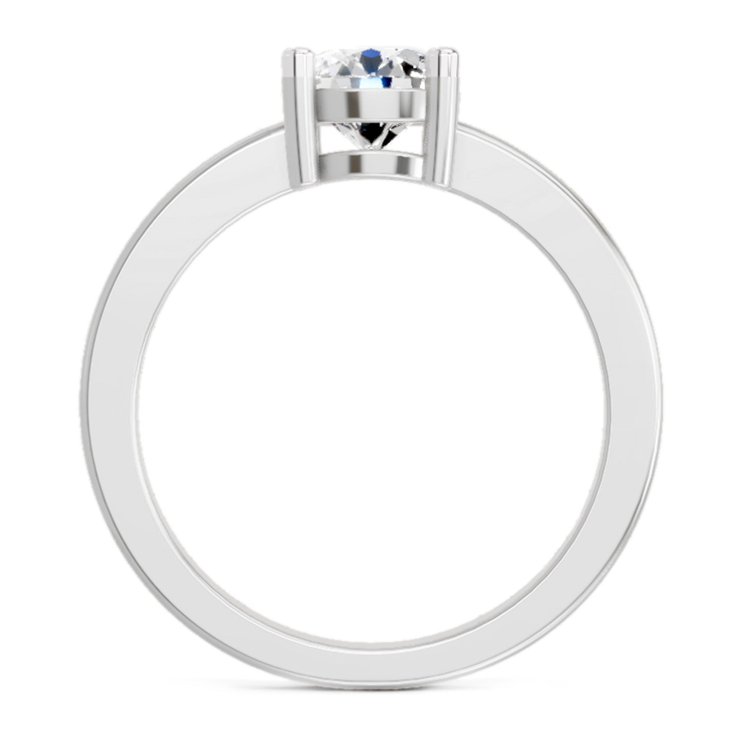 1 Carat Round Solitaire Ring FG VS Diamond
