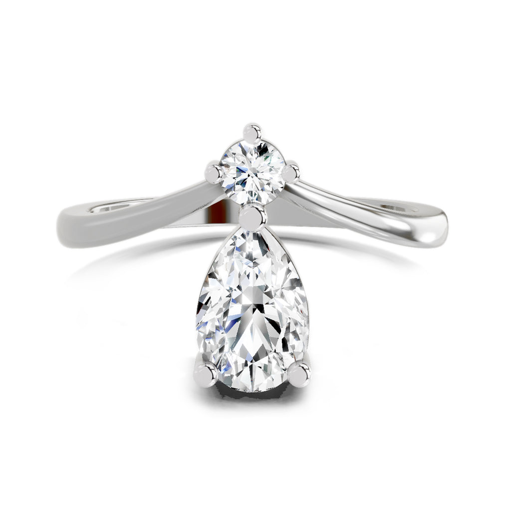 1.03 Carat Pear Ring FG VS Diamond